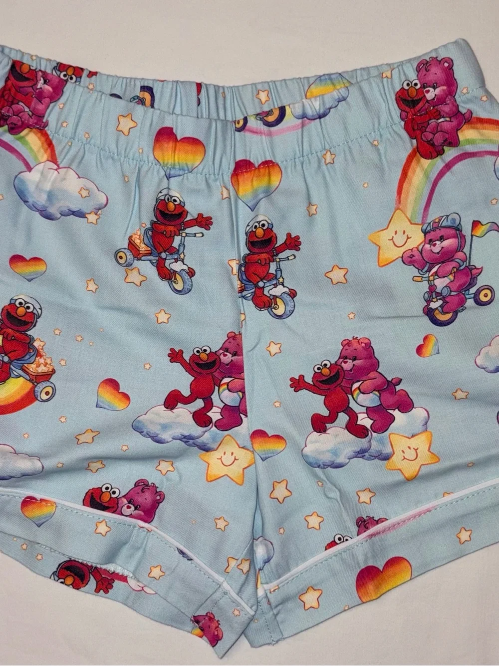 Posh Peanut X Care Bears X Sesame St Unisex Elmo P.J.’s with Dust bag sz 5/6 NWT